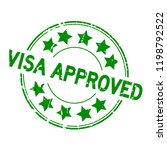 Grunge Green Visa Approved With ...