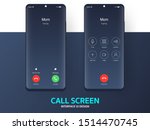 call screen smartphone... | Shutterstock .eps vector #1514470745