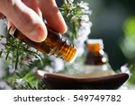 Pour Rosemary Essential Oil In...