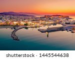 Rethymno City At Crete Island...