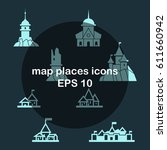 Flat Map Places Icons....