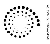 Dotted Spiral Icon Symbol...