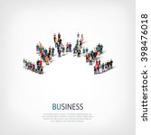 abstract business symbol people | Shutterstock . vector #398476018