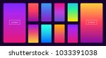 soft color background on dark.... | Shutterstock .eps vector #1033391038