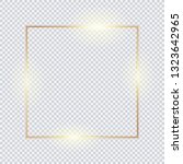 gold square frame  golden... | Shutterstock .eps vector #1323642965