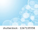 light blue christmas background ... | Shutterstock . vector #1267135558