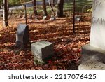Old Headstones In A Fall...