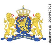 coat of arms of netherlands is... | Shutterstock .eps vector #2064987905