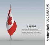 Flag Of Canada Hanging On A...