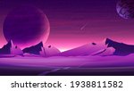 mars purple space landscape... | Shutterstock .eps vector #1938811582