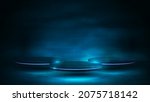 blue and dark digital scene... | Shutterstock .eps vector #2075718142