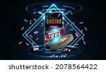 online casino  banner with... | Shutterstock .eps vector #2078564422