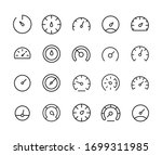 stroke line icons set of... | Shutterstock .eps vector #1699311985