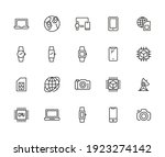 stroke line icons set of... | Shutterstock .eps vector #1923274142