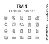 premium pack of train line... | Shutterstock .eps vector #2063219702