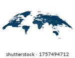 world map. 3d globe world map.... | Shutterstock .eps vector #1757494712
