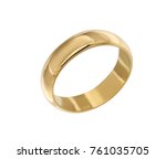 Jewelry Gold Ring Isolated On...