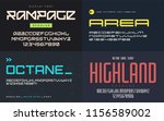 set of display fonts  typefaces ... | Shutterstock .eps vector #1156589002