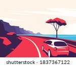 vector illustration of a red... | Shutterstock .eps vector #1837367122