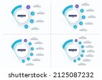 set of circle infographic... | Shutterstock .eps vector #2125087232
