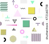 trendy geometric elements... | Shutterstock .eps vector #472160758