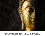 Face Of Statue Buddha Close Up...