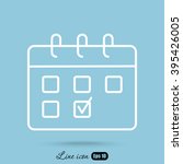line icon  calendar | Shutterstock .eps vector #395426005