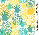 Pineapples Seamless Pattern....