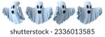3d render of spooky ghost in...