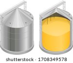 Vector Illustration Of A Silo...