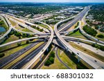 Highway 183 and Mopac Expressway Interstate Highway Interchange Overpass Turn arounds and Transportation Technology Urban Sprawl United States Highway System Austin Texas USA 