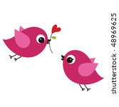 birds with love | Shutterstock .eps vector #48969625