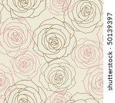 beautiful floral seamless... | Shutterstock .eps vector #50139397