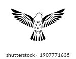 Engraving Of Stylized Dove On...