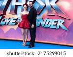 Small photo of London, England, UK - July 5, 2022: Natalie Portman and husband attend the UK Gala Screening of Marvel Studios' Thor: Love and Thunder at Odeon Luxe Leicester Square. Credit: Loredana Sangiuliano