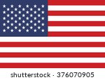 american flag vector | Shutterstock .eps vector #376070905