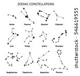 vector. black constellations of ... | Shutterstock .eps vector #546619555