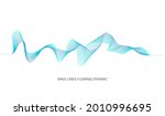 wave lines flowing dynamic... | Shutterstock .eps vector #2010996695