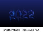 happy new year 2022 text design.... | Shutterstock .eps vector #2083681765