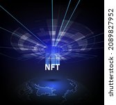 nft non fungible tokens with... | Shutterstock .eps vector #2089827952