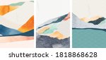 landscape background with... | Shutterstock .eps vector #1818868628