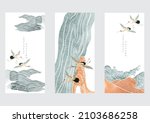japanese background with... | Shutterstock .eps vector #2103686258