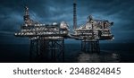 Oil and gas platforms north sea