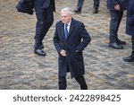 Small photo of Paris, France, 07-02-2024 : Jean-Marc Ayrault during the ceremony to pay tribute to the French victims of the October 7 terrorist attacks in Israel at the Hotel National des Invalides.