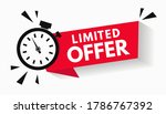 last minute limited offer with... | Shutterstock .eps vector #1786767392