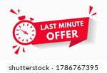 last minute limited offer with... | Shutterstock .eps vector #1786767395