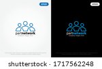 blue partner network logo... | Shutterstock .eps vector #1717562248
