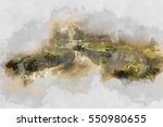 Abstract River Landscape In...