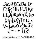 english alphabet handwritten... | Shutterstock .eps vector #1360040402