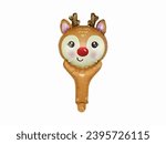 Rudolph the Red-Nosed Reindeer Balloon. Charming Christmas Decor